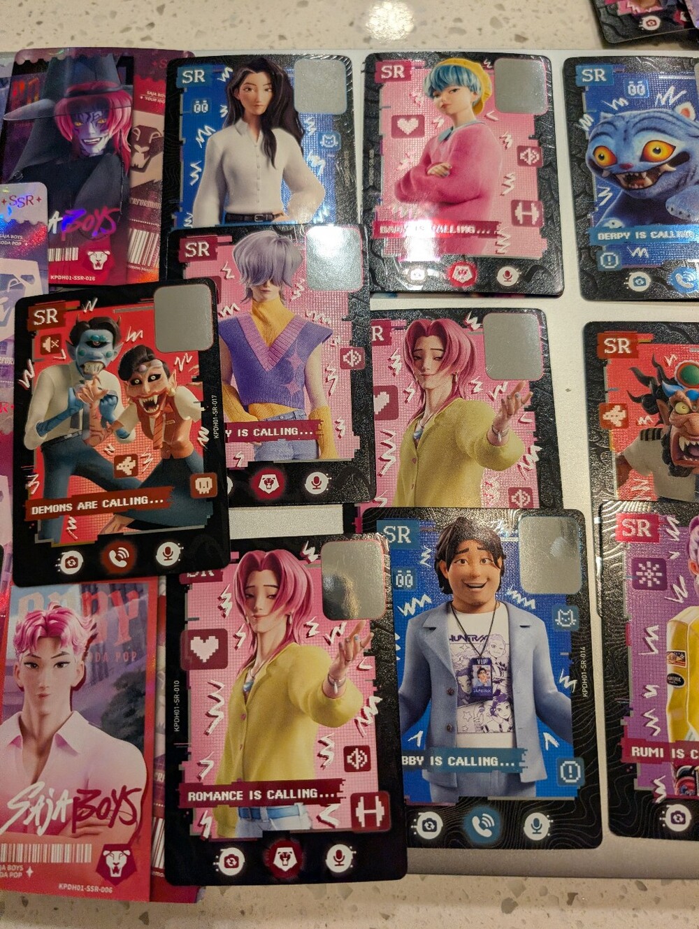 k Pop Demon Hunters Collectible SR Character Trading Cards
